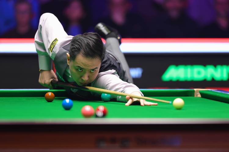 斯诺克巡回赛：吴宜泽一阶段62韦克林，二阶段明晨2点进行